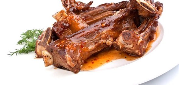 Жареное баранье ребро