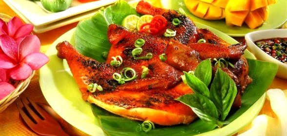 Азиатский салат с курицей