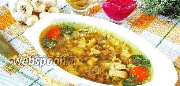 Холодец из говяжьей голени и курицы