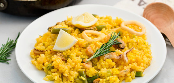 Паэлья с морепродуктами