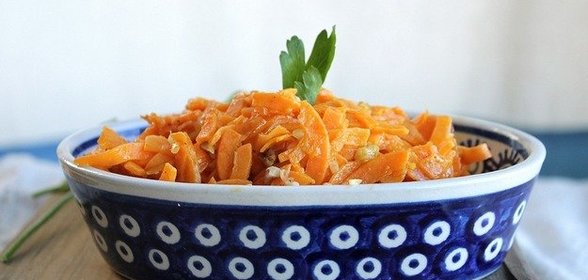 Сладкий картофель с орехами