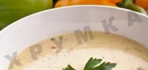 Норвежский крем суп с креветками и сливками