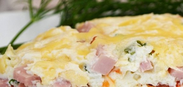 Омлет с ветчиной в мультиварке