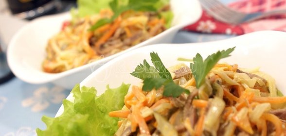 Салат из языка говяжьего