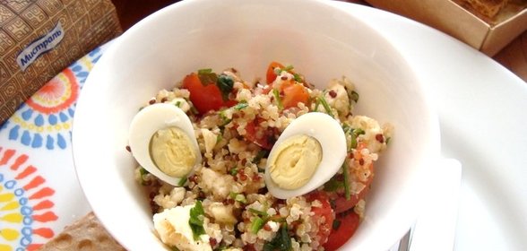 Киноа с брынзой