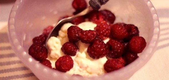 Ванильное мороженое с фруктозой