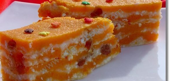 Творожная запеканка диетическая в духовке с тыквой