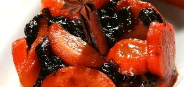 Цимес с морковью и бататом