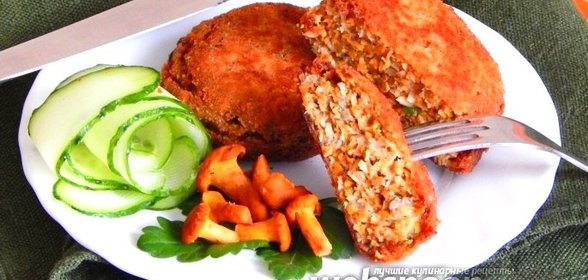 Котлеты из лисичек