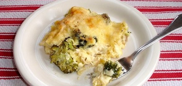 Лазанья с брокколи