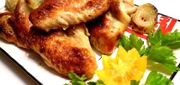 Куриные крылья на мангале