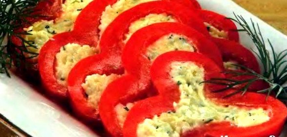 Перец, фаршированный сыром