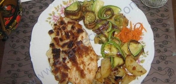 Куриная котлета Хрумка с овощами