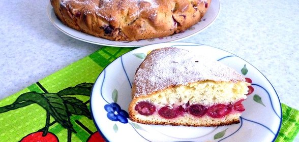 Простой вишнёвый пирог