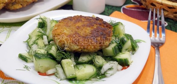 Котлеты из капусты с грибами