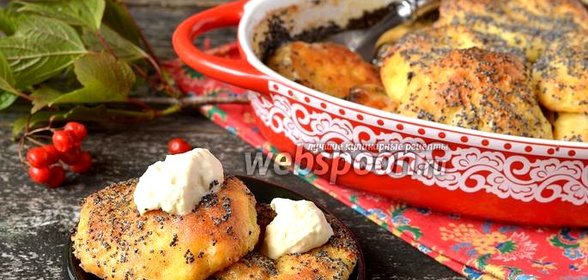 Сырники из духовки в сметанно-маковой заливке