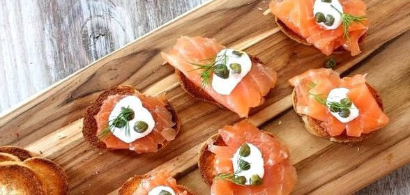Бутерброды с форелью