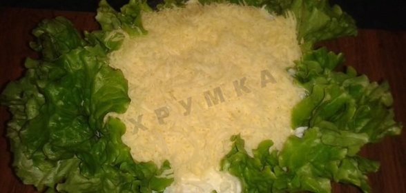 Салат Нежный с ветчиной