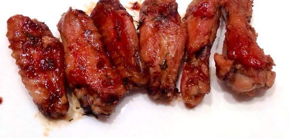 Крылья в медово-соевом соусе