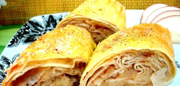 Лаваш с яблоками