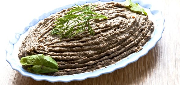 Печеночный паштет с грибами