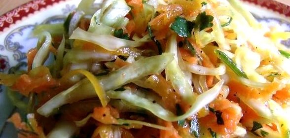 Cалат с тыквой