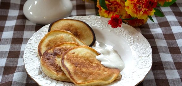 Оладьи на кислом молоке