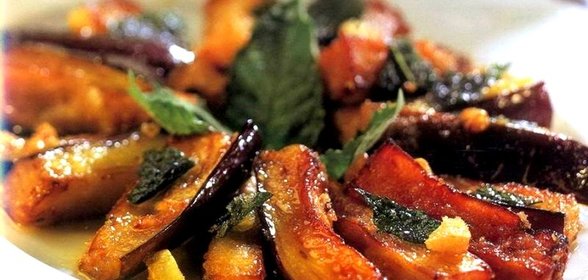 Баклажаны, маринованные с мятой
