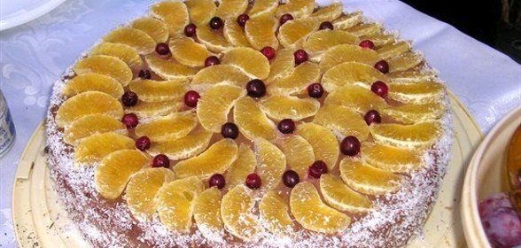 Торт мандариновый