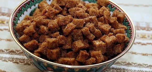 Сухарики на сковороде
