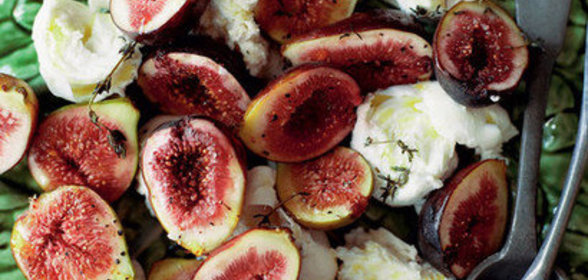 Инжир на гриле с моцареллой