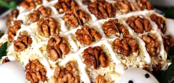 Салат Черепаха с грибами