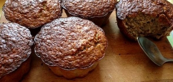 Овсяные банановые кексы с семечками