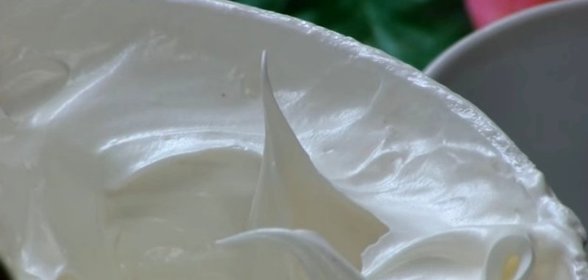 Белковый крем для трубочек