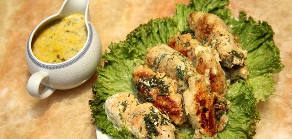 Куриные рулеты в молоке