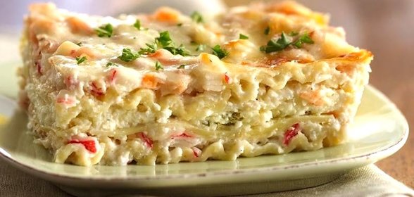 Лазанья из морепродуктов