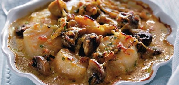 Запеченные морские гребешки