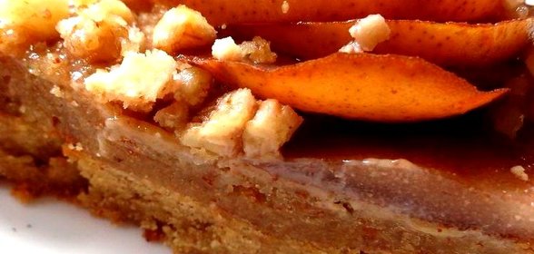 Миндальный тaрт с кремом и грушами