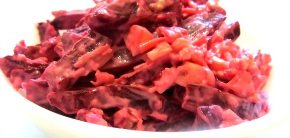 Салат Свекла с сыром и чесноком