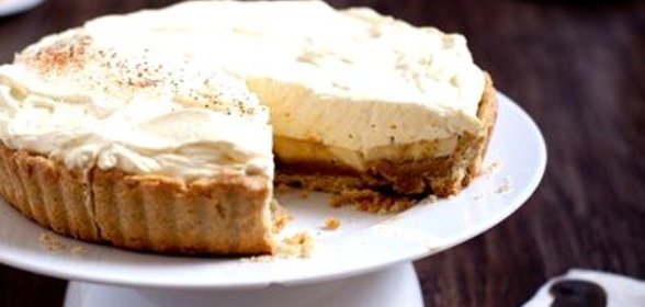 Банановый тарт с кофейным кремом