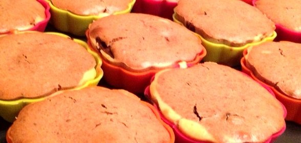 Маффины на кефире с бананом и шоколадом