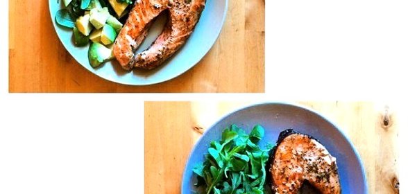 Жареный лосось с прованскими травами и белым вином