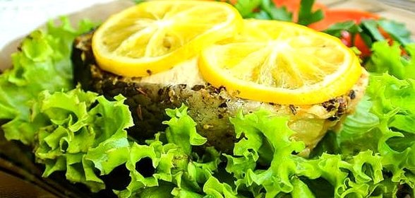 Стейк из семги в фольге