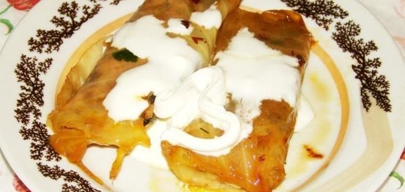 Голубцы с грибами