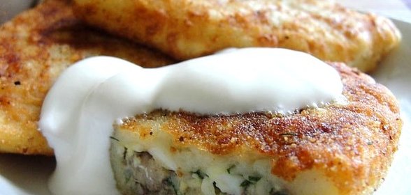 Картофельные котлеты с начинкой