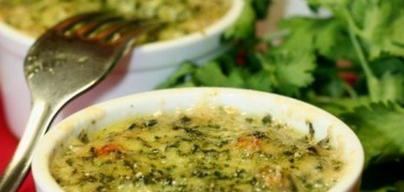 Жульен из баклажанов и кабачков