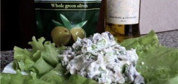 Испанский салат с грибами (Ensalada de setas)