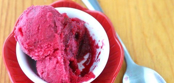 Апельсиновый сорбет с кампари