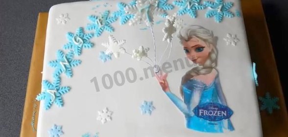 Торт Холодное сердце