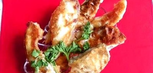 Жареная морская рыба